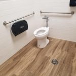 Tile and floor design of washroom | Shans Carpets And Fine Flooring Inc