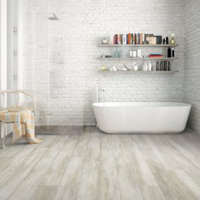 Wall design of bathroom | Shans Carpets And Fine Flooring Inc